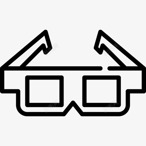 3d眼镜购物中心9线性图标svg_新图网 https://ixintu.com 3d眼镜 线性 购物中心9