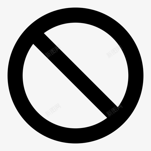 禁止停车标志路标图标svg_新图网 https://ixintu.com 交通信号 交通标志 标志 标牌 禁止停车 路标