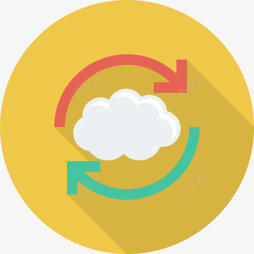 刷新云计算9循环图标svg_新图网 https://ixintu.com 云计算9 刷新 循环