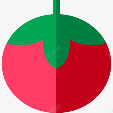 番茄食物19扁平图标图标