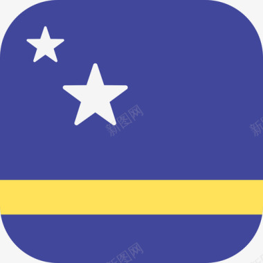 库拉索岛国际国旗3圆形方形图标图标