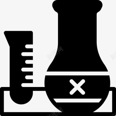 科学19号烧瓶装满图标图标