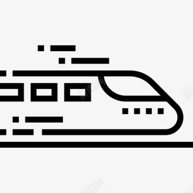 火车旅行3直线图标图标