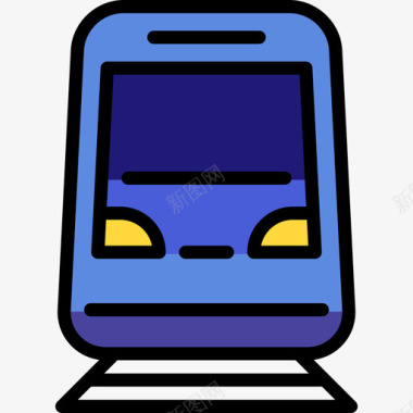 火车运输36线颜色图标图标