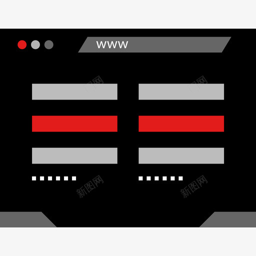 浏览器网页23平面图标svg_新图网 https://ixintu.com 平面 浏览器 网页设计23
