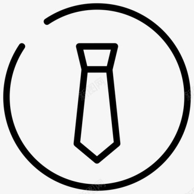 领带圆圈商店图标图标