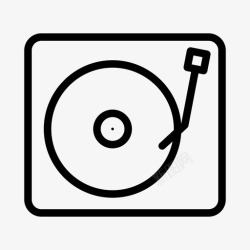 留声机标志留声机音乐音乐播放器图标高清图片