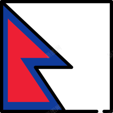 尼泊尔国旗收藏3广场图标图标