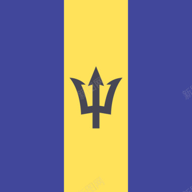 巴巴多斯国际旗帜4广场图标图标