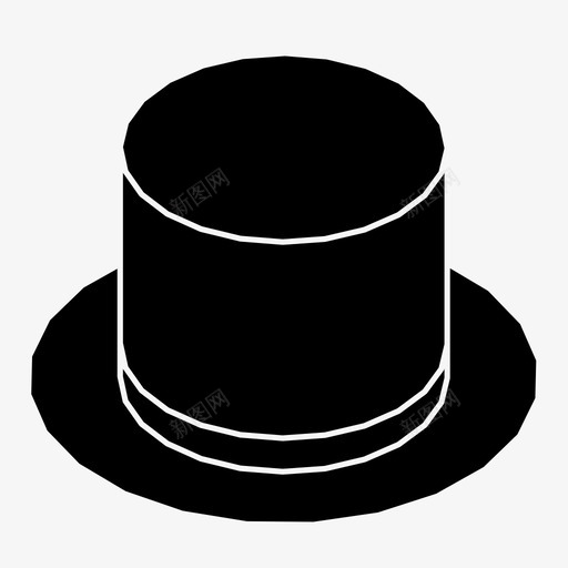主帽服装时装图标svg_新图网 https://ixintu.com 主帽 头 帽子 时装 服装 软呢帽
