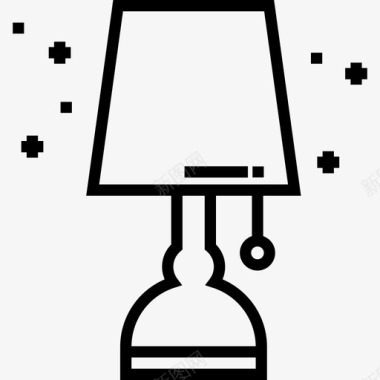 灯具家用家具2线性图标图标
