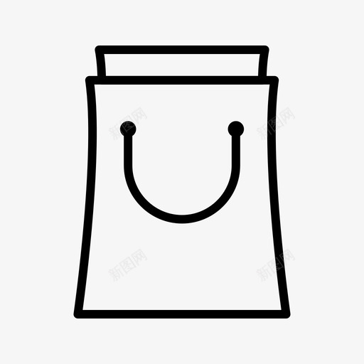 购物袋电子商务购物图标svg_新图网 https://ixintu.com 7购物 电子商务 购物 购物袋