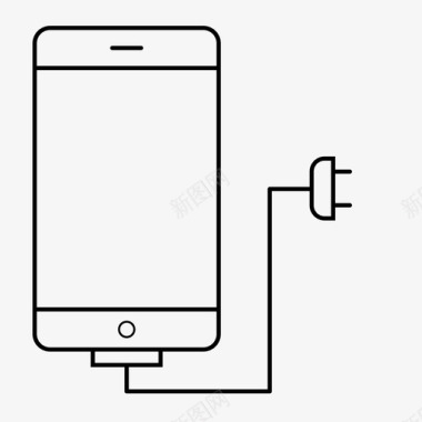 电话充电充电电图标图标
