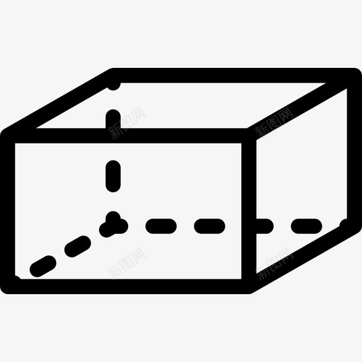 六面体形状6线形图标svg_新图网 https://ixintu.com 六面体 形状6 线形