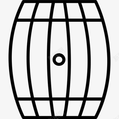 桶形野生西5直线型图标图标