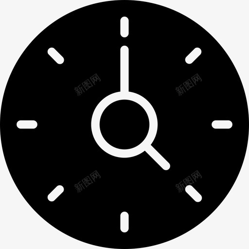 时钟基本要素3已填充图标svg_新图网 https://ixintu.com 基本要素3 已填充 时钟