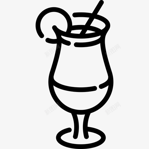 鸡尾酒夏季食品饮料3线性图标svg_新图网 https://ixintu.com 夏季食品饮料3 线性 鸡尾酒