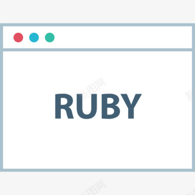 Ruby网页29平面图标图标