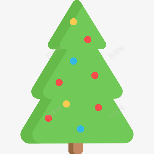 圣诞树庆祝活动4扁平图标svg_新图网 https://ixintu.com 圣诞树 庆祝活动4 扁平