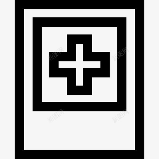 医院交通标志6线形图标svg_新图网 https://ixintu.com 交通标志6 医院 线形