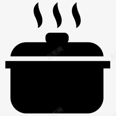 烹饪锅烹饪炉厨房锅图标图标