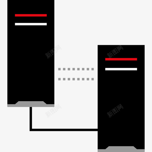 计算机网络11扁平图标svg_新图网 https://ixintu.com 扁平 网络11 计算机