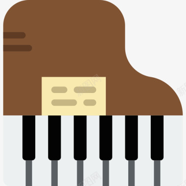 钢琴音乐8平调图标图标