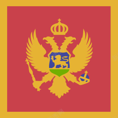 黑山国际旗帜4广场图标图标