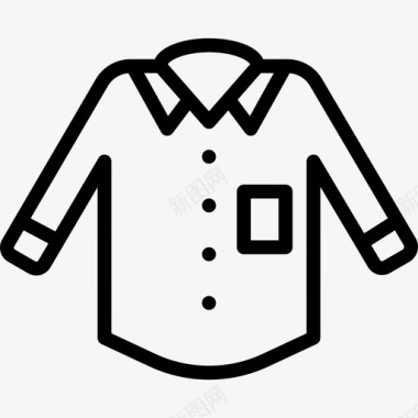 衬衫男装3直系图标图标