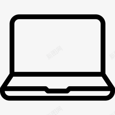 笔记本电脑台式电脑2台线性图标图标