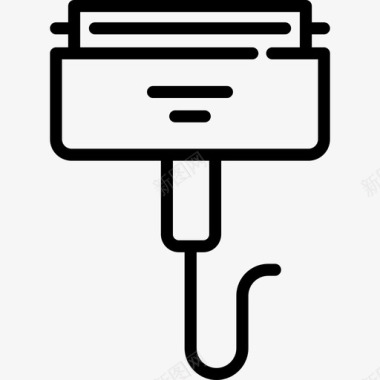 充电器技术5线性图标图标