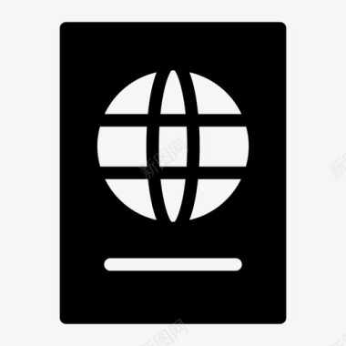 护照卡国际图标图标