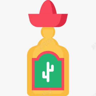 墨西哥龙舌兰酒2平淡图标图标