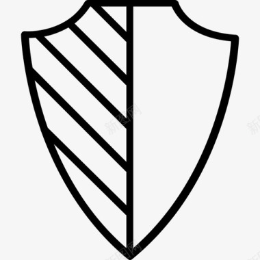 盾牌中世纪7直线型图标图标