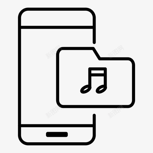 音乐娱乐多媒体资料图标svg_新图网 https://ixintu.com 多媒体资料 娱乐 移动音乐 音乐