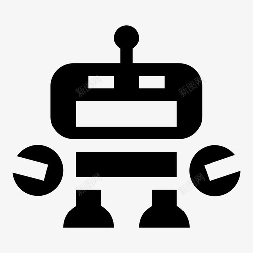 机器人安卓电脑图标svg_新图网 https://ixintu.com 人形 安卓 无人机 机器 机器人 电脑