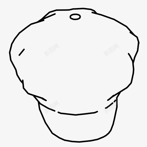 厨师帽炊具服装图标svg_新图网 https://ixintu.com 厨师帽 头 帽子 服装 炊具 软呢帽