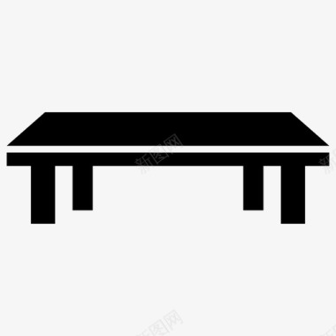 咖啡桌餐桌家具图标图标