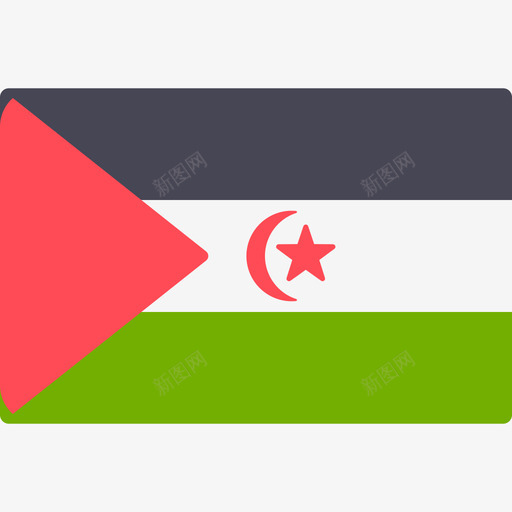 阿拉伯撒哈拉民主共和国国际旗帜6圆形矩形图标svg_新图网 https://ixintu.com 国际旗帜6 圆形矩形 阿拉伯撒哈拉民主共和国