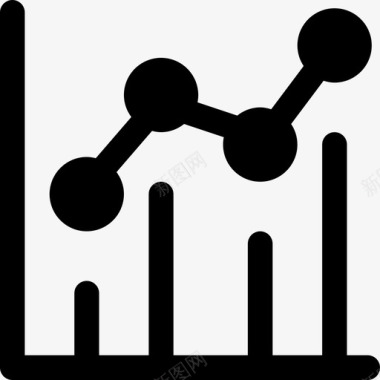 折线图图表图5填充图标图标