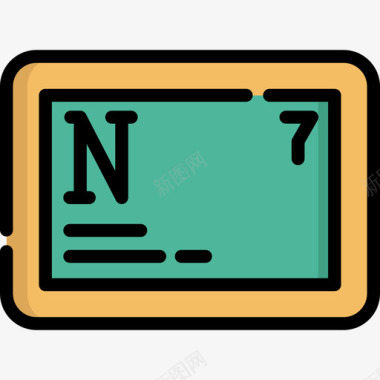 氮科学14线性颜色图标图标