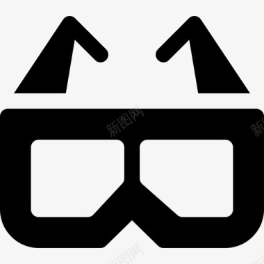 3d眼镜多媒体11填充图标图标