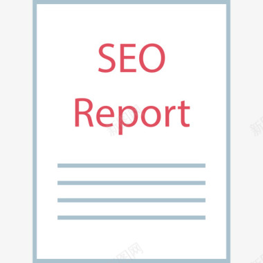 报告搜索引擎优化和营销7单位图标图标