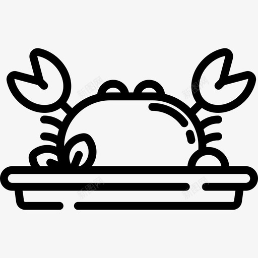 螃蟹3号餐厅直系图标svg_新图网 https://ixintu.com 3号餐厅 直系 螃蟹
