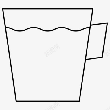 水杯子日常用品图标图标