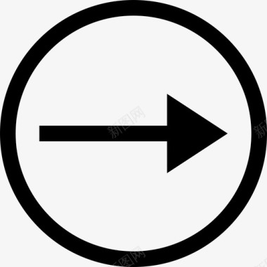 右转6号交通标志直线图标图标