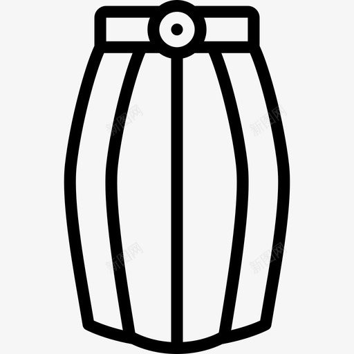 裙子女装4直线型图标svg_新图网 https://ixintu.com 女装4 直线型 裙子