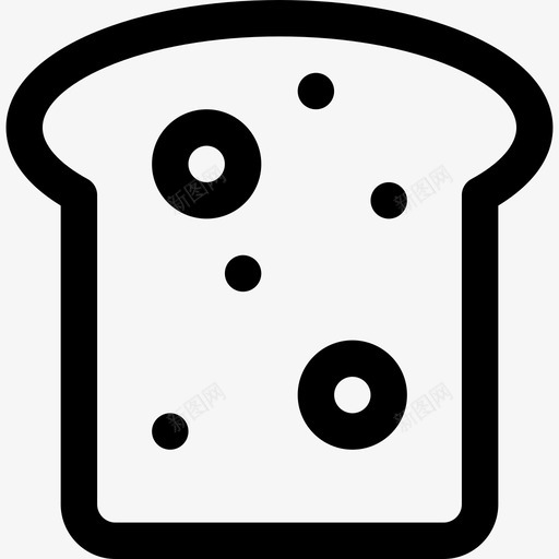 面包野餐5直系图标svg_新图网 https://ixintu.com 直系 野餐5 面包