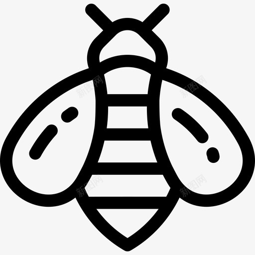 蜜蜂园艺7直线型图标svg_新图网 https://ixintu.com 园艺7 直线型 蜜蜂