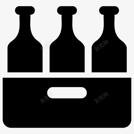 瓶子纸箱液体图标svg_新图网 https://ixintu.com 水瓶 液体 烧烤架和尾门标志符号 瓶子 瓶容器 瓶架 纸箱